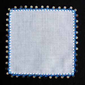 SEMICIRCLE CROCHET - BLUE - 2'li Kokteyl Peçetesi - Görsel 4