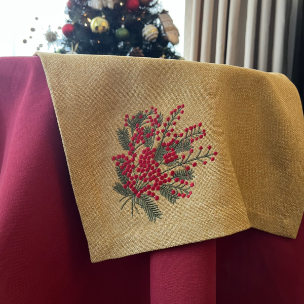 Bouquet for Xmas Runner - Gold